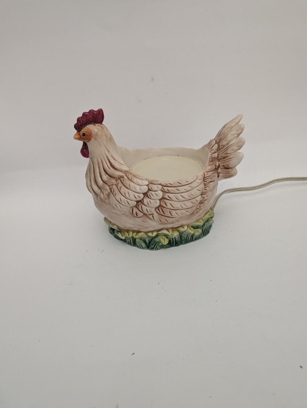 Gold Canyon Scent Pod Wax Warmer French Hen Chicken Retired Ceramic